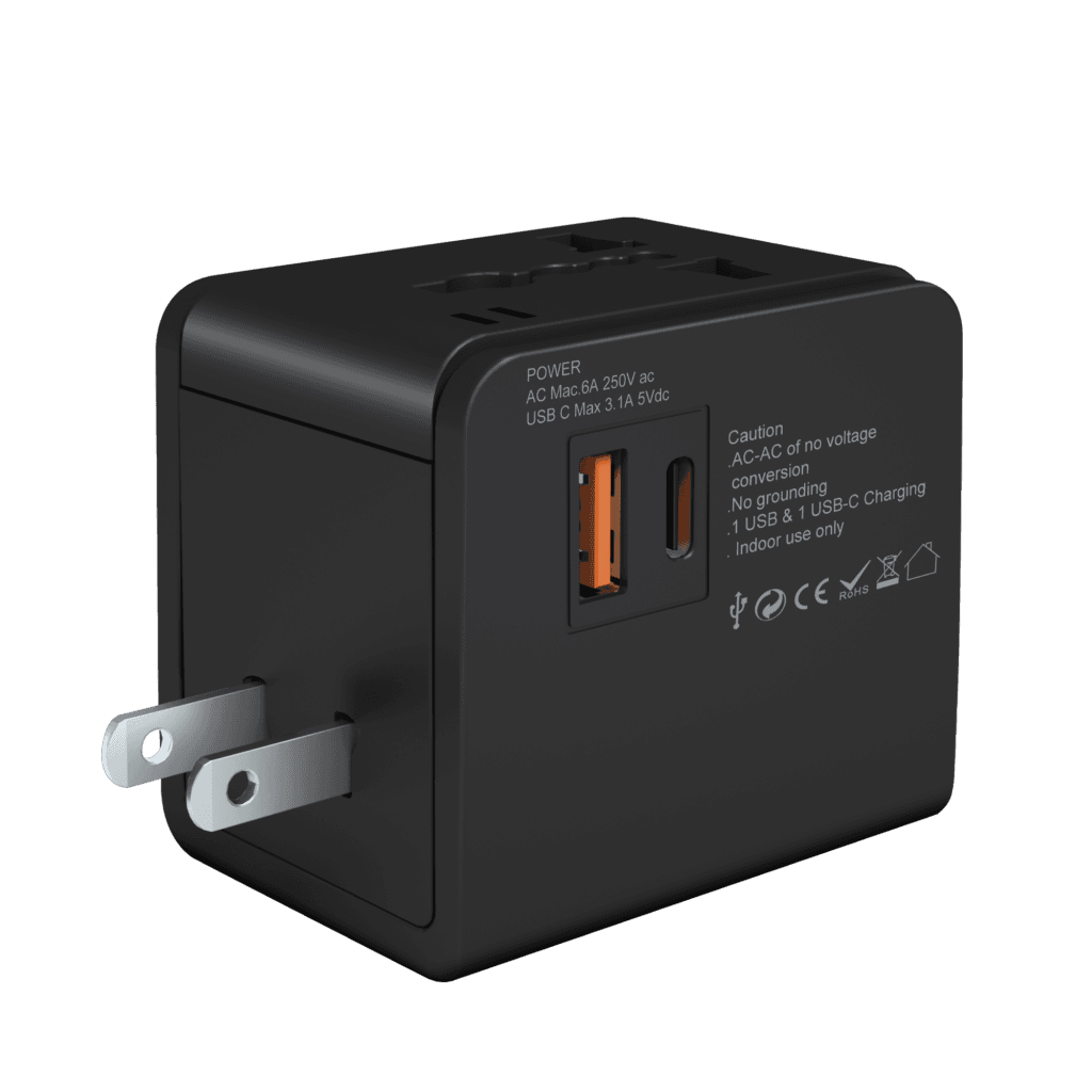 CE travel universal adaptor