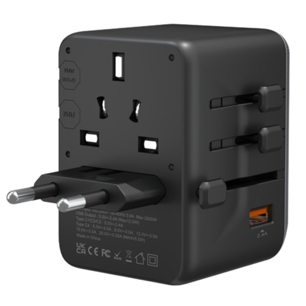 adaptateur de voyage avec USB