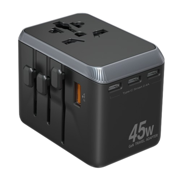 adaptador de viaje con usb